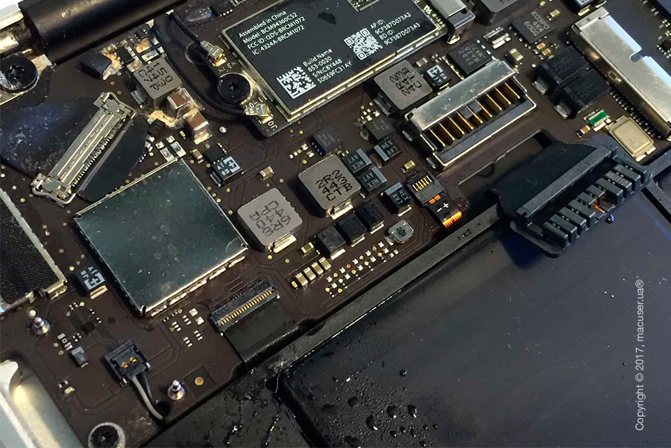 Что делать если Вы залили свой MacBook?