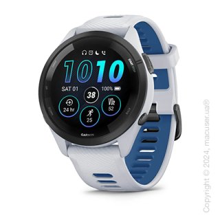Спортивные часы Garmin Forerunner 265 Black Bezel with Whitestone Case and Whitestone/Tidal Blue Silicone Band