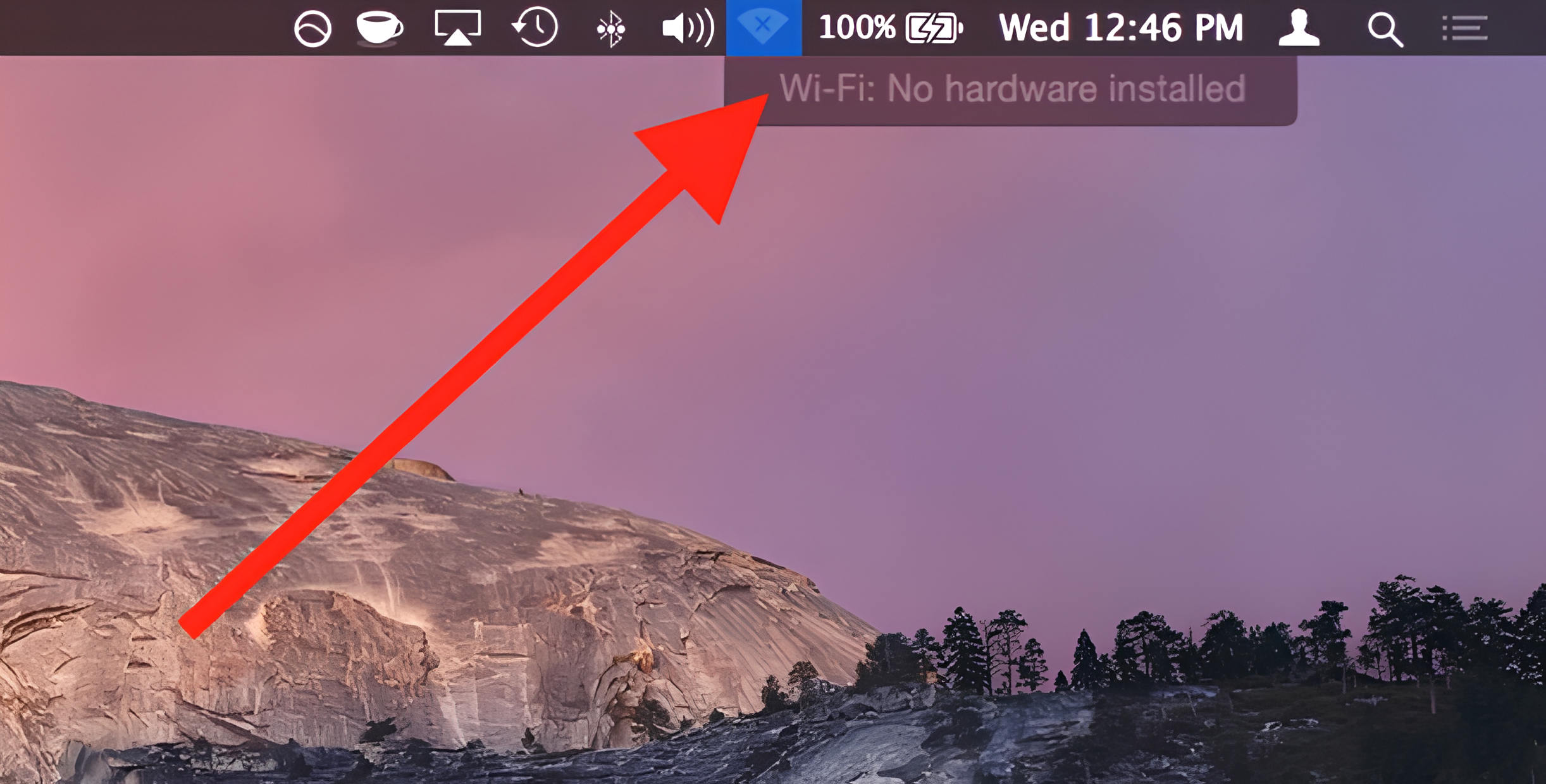 Wi-Fi: No hardware installed