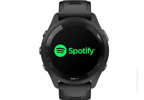 Garmin Forerunner 265 Black Bezel and Case with Black/Powder Gray Silicone Band