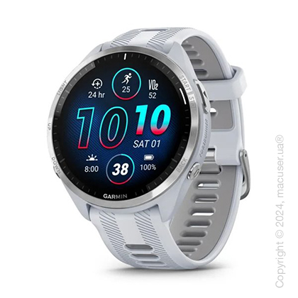 Garmin Forerunner 965 Titanium Bezel, Whitestone Case