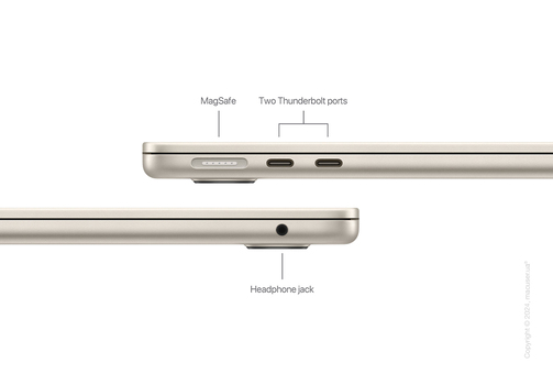 Apple MacBook Air 15 М3 512GB, Starlight 2024