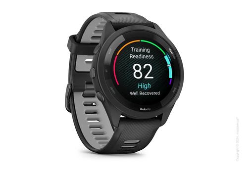 Спортивные часы Garmin Forerunner 265 Black Bezel and Case with Black/Powder Gray Silicone Band