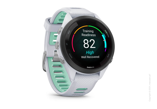 Спортивные часы Garmin Forerunner 265s Black Bezel with Whitestone Case and Whitestone/Neo Tropic Silicone Band