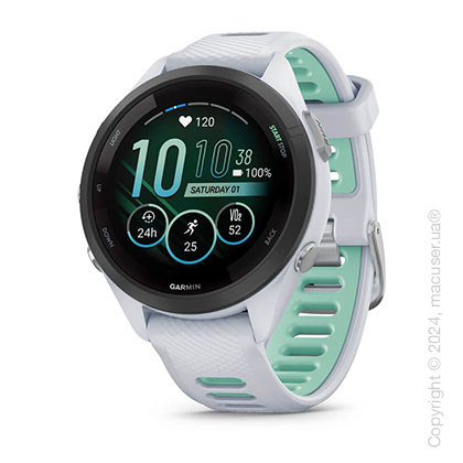 Спортивные часы Garmin Forerunner 265s Black Bezel with Whitestone Case and Whitestone/Neo Tropic Silicone Band