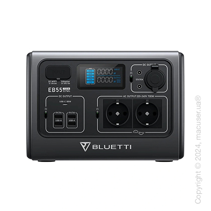Зарядна станція Bluetti PowerOak EB55, 700 Вт, 537 Вт*год