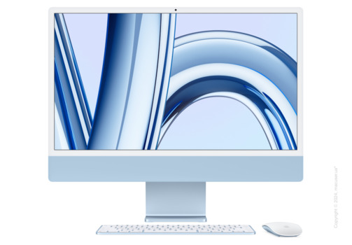 Apple iMac 24'' M3, 24GB/1TB/8CPU/8GPU, Blue 2023