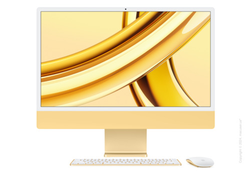 Apple iMac 24'' M3, 8GB/512GB/8CPU/10GPU, Yellow 2023