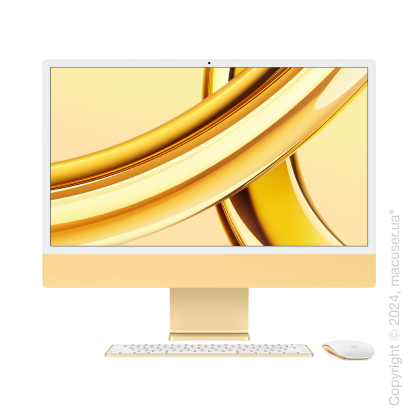 Apple iMac 24'' M3, 8GB/512GB/8CPU/10GPU, Yellow 2023