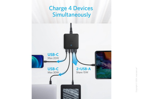Сетевое зарядное устройство Anker 543 Charger 65W II