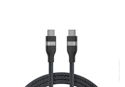 Кабель Anker USB-C to USB-C Cable (240W, Upcycled-Braided) 1.8 м Black
