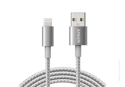 Кабель Anker 331 USB-A to Lightning Cable 1.8 м Silver