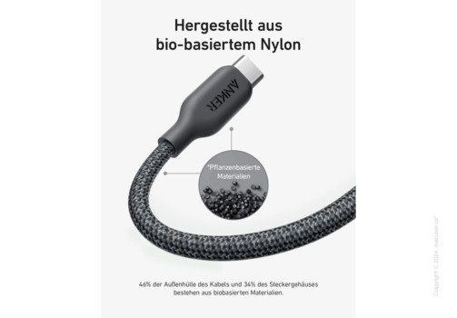 Кабель Anker 541 USB-C to Lightning Cable 1.8 м Black