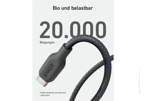 Кабель Anker 541 USB-C to Lightning Cable 0.9 м Black