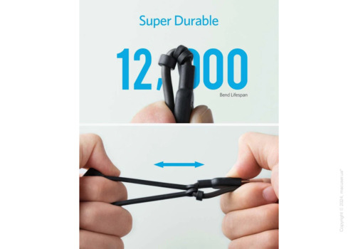 Anker 321 USB-A to Lightning Cable (3-in-1) 0.9 м Black