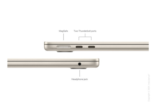 Apple MacBook Air 13 М3 1TB, Starlight 2024
