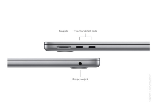 Apple MacBook Air 15 М3 512GB, Space Gray 2024