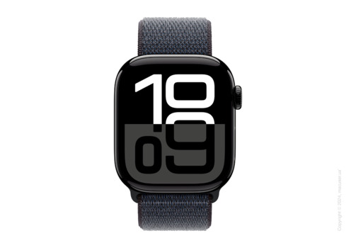 Apple Watch Series 10 46mm Jet Black Aluminum Case with Ink Sport Loop