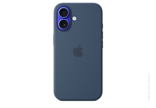 iPhone 16 Silicone Case with MagSafe - Denim