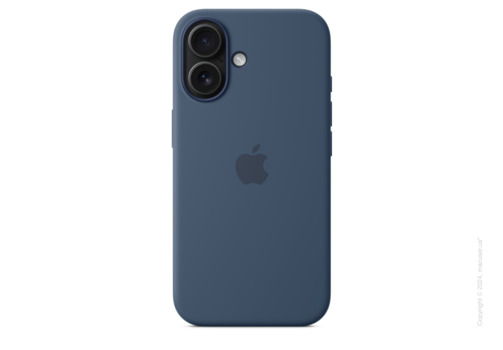 iPhone 16 Silicone Case with MagSafe - Denim