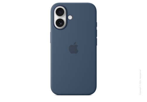 iPhone 16 Silicone Case with MagSafe - Denim