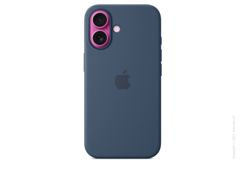 iPhone 16 Silicone Case with MagSafe - Denim