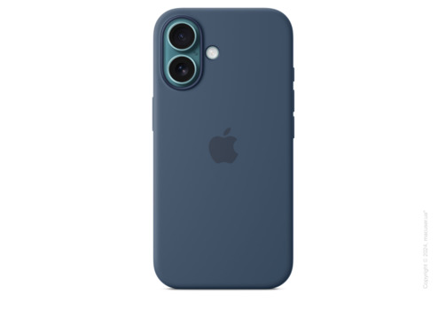 iPhone 16 Silicone Case with MagSafe - Denim