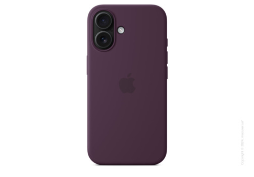 iPhone 16 Silicone Case with MagSafe - Plum