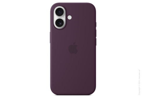 iPhone 16 Silicone Case with MagSafe - Plum