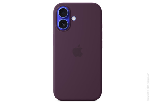 iPhone 16 Silicone Case with MagSafe - Plum
