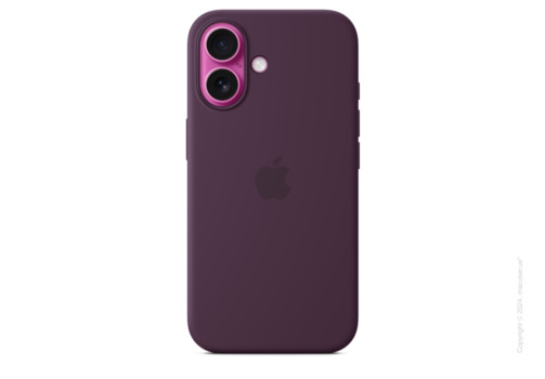 iPhone 16 Silicone Case with MagSafe - Plum