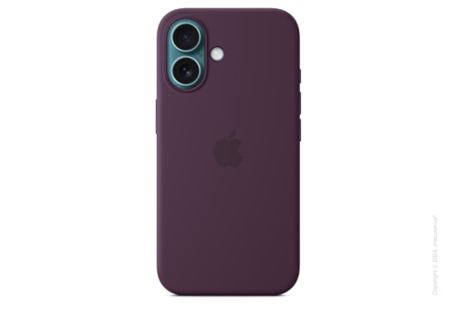 iPhone 16 Silicone Case with MagSafe - Plum