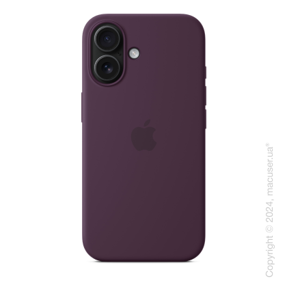 iPhone 16 Silicone Case with MagSafe - Plum