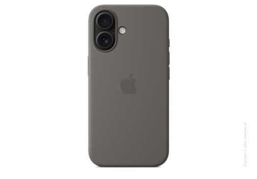 iPhone 16 Silicone Case with MagSafe - Stone Gray