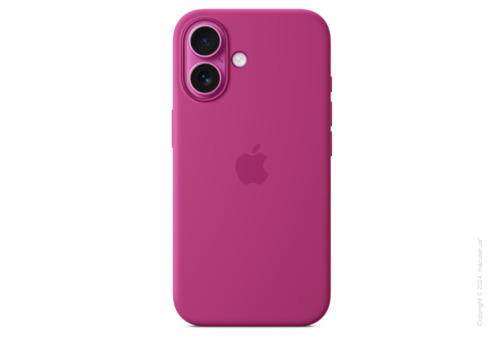iPhone 16 Silicone Case with MagSafe - Fuchsia