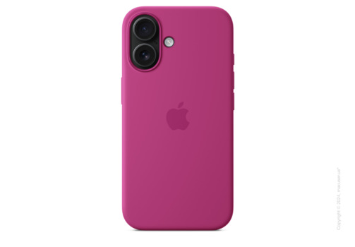 iPhone 16 Silicone Case with MagSafe - Fuchsia
