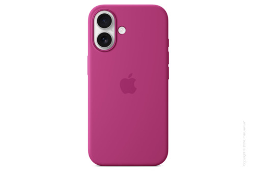 iPhone 16 Silicone Case with MagSafe - Fuchsia