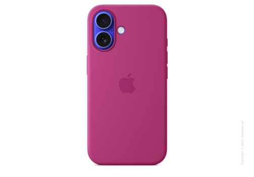 iPhone 16 Silicone Case with MagSafe - Fuchsia