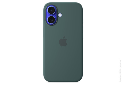 iPhone 16 Silicone Case with MagSafe - Lake Green