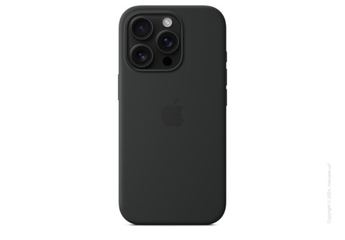 iPhone 16 Pro Silicone Case with MagSafe - Black