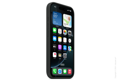 iPhone 16 Pro Silicone Case with MagSafe - Black