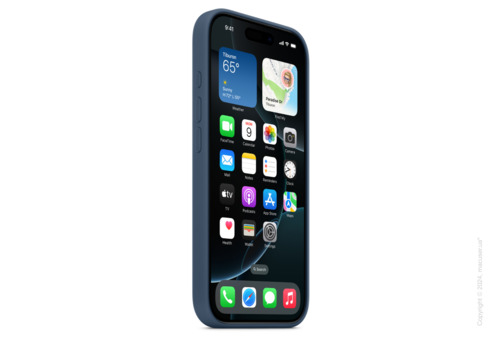 iPhone 16 Pro Silicone Case with MagSafe - Denim