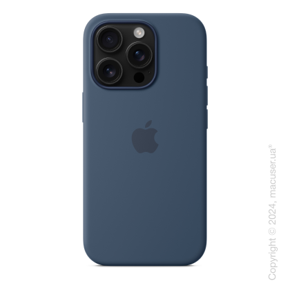 iPhone 16 Pro Silicone Case with MagSafe - Denim