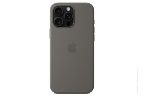 iPhone 16 Pro Max Silicone Case with MagSafe - Stone Gray