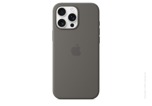 iPhone 16 Pro Max Silicone Case with MagSafe - Stone Gray