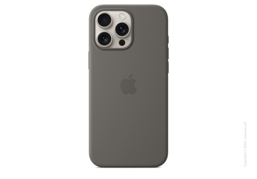 iPhone 16 Pro Max Silicone Case with MagSafe - Stone Gray