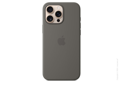 iPhone 16 Pro Max Silicone Case with MagSafe - Stone Gray