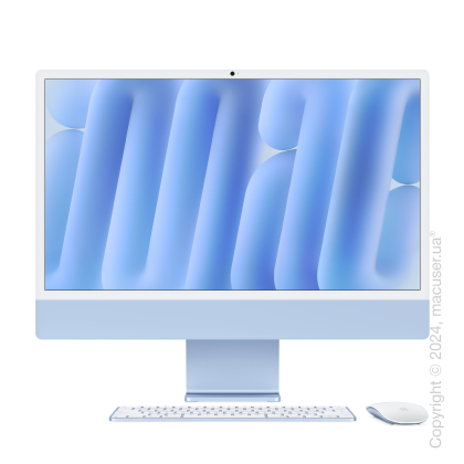 Apple iMac 24'' M4, 16GB/256GB/8CPU/8GPU, Blue 2024