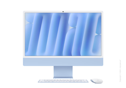 Apple iMac 24'' M4, 16GB/256GB/10CPU/10GPU, Blue 2024
