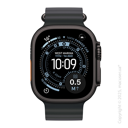 Apple Watch Ultra 3 GPS + Cellular 49mm Black Titanium Case with Black Ocean Band